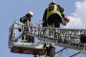 Dachstuhlbrand Koeln Poll Geislarerstr P542